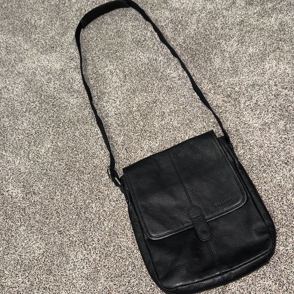 Black Cole Haan Leather Men's Crossbody Bag - Picture 1 of 8